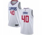 Los Angeles Clippers #40 Ivica Zubac Authentic White Basketball Jersey - Association Edition