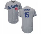 Los Angeles Dodgers Austin Barnes Grey Road Flex Base Authentic Collection Baseball Player Jersey