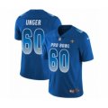 New Orleans Saints #60 Max Unger Limited Royal Blue NFC 2019 Pro Bowl NFL Jersey