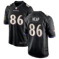 Baltimore Ravens Retired Player #86 Todd Heap Nike Black Vapor Limited Player Jersey