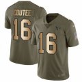 Houston Texans #16 Keke Coutee Limited Olive Gold 2017 Salute to Service NFL Jersey
