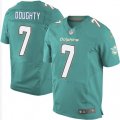Miami Dolphins #7 Brandon Doughty Elite Aqua Green Team Color NFL Jersey
