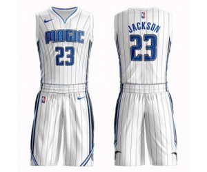 Orlando Magic #23 Justin Jackson Swingman White Basketball Suit Jersey - Association Edition