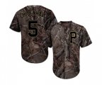 Pittsburgh Pirates #5 Lonnie Chisenhall Authentic Camo Realtree Collection Flex Base Baseball Jersey