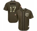 Minnesota Twins #17 Jose Berrios Authentic Green Salute to Service Baseball Jersey