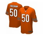 Chicago Bears #50 Jerrell Freeman Game Orange Alternate NFL Jersey
