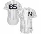 New York Yankees #65 James Paxton White Home Flex Base Authentic Collection Baseball Jersey