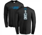 Carolina Panthers #9 Graham Gano Black Backer Long Sleeve T-Shirt