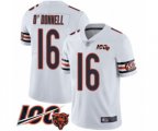 Chicago Bears #16 Pat O'Donnell White Vapor Untouchable Limited Player 100th Season Football Jersey