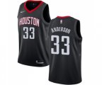 Houston Rockets #33 Ryan Anderson Authentic Black Alternate Basketball Jersey Statement Edition