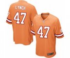 Tampa Bay Buccaneers #47 John Lynch Game Orange Glaze Alternate NFL Jersey