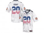 2016 US Flag Fashion Men's Under Armour Corey Grant #20 Auburn Tigers College Football Jersey - White