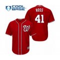 Washington Nationals #41 Joe Ross Authentic Red Alternate 1 Cool Base Baseball Player Jersey