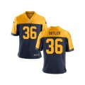 Green Bay Packers Retired Player #36 LeRoy Butler Nike Navy Gold Retro Limied Jersey