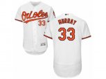 Baltimore Orioles #33 Eddie Murray White Flexbase Authentic Collection MLB Jersey