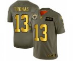 New Orleans Saints #13 Michael Thomas Limited Olive Gold 2019 Salute to Service Football Jersey