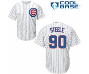 Chicago Cubs Justin Steele Replica White Home Cool Base Baseball Player Jersey