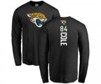 Jacksonville Jaguars #84 Keelan Cole Black Backer Long Sleeve T-Shirt