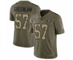 San Francisco 49ers #57 Dre Greenlaw Limited Olive Camo 2017 Salute to Service Football Jersey