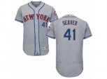 New York Mets #41 Tom Seaver Grey Flexbase Authentic Collection MLB Jersey