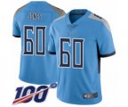 Tennessee Titans #60 Ben Jones Light Blue Alternate Vapor Untouchable Limited Player 100th Season Football Jersey
