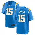 Los Angeles Chargers #15 Jalen Guyton Nike Powder Blue Vapor Limited Jersey