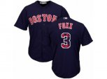 Boston Red Sox #3 Jimmie Foxx Authentic Navy Blue Team Logo Fashion Cool Base MLB Jersey
