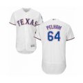 Texas Rangers #64 C.D. Pelham White Home Flex Base Authentic Collection Baseball Player Jersey