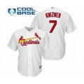 St. Louis Cardinals #7 Andrew Knizner Authentic White Home Cool Base Baseball Player Jersey