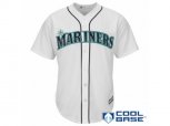Seattle Mariners Majestic Blank White Home Cool Base Jersey