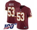 Washington Redskins #53 Jon Bostic Burgundy Red Team Color Vapor Untouchable Limited Player 100th Season Football Jersey