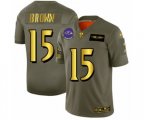 Baltimore Ravens #15 Marquise Brown Olive Gold 2019 Salute to Service Limited Player Football Jersey