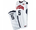 Nike Team USA #5 Kevin Durant Swingman White 2012 Olympics Basketball Jersey
