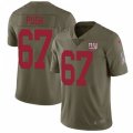 New York Giants #67 Justin Pugh Limited Olive 2017 Salute to Service NFL Jersey