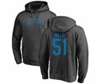 Carolina Panthers #51 Sam Mills Ash One Color Pullover Hoodie