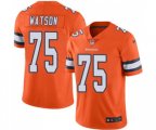 Denver Broncos #75 Menelik Watson Limited Orange Rush Vapor Untouchable Football Jersey