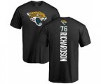 Jacksonville Jaguars #76 Will Richardson Black Backer T-Shirt