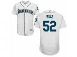 Seattle Mariners #52 Carlos Ruiz White Flexbase Authentic Collection MLB Jersey