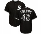 Chicago White Sox #48 Alex Colome Authentic Black Team Logo Fashion Cool Base Baseball Jersey