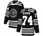 Chicago Blackhawks #74 Nicolas Beaudin Authentic Black 2019 Winter Classic NHL Jersey