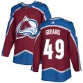 Colorado Avalanche #49 Samuel Girard Authentic Burgundy Red Home NHL Jersey