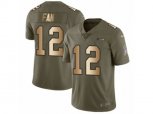 Seattle Seahawks 12th Fan Limited Olive Gold 2017 Salute to Service NFL Jersey