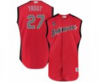 Los Angeles Angels of Anaheim #27 Mike Trout Authentic Red American League 2019 Baseball All-Star Jersey