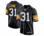 Pittsburgh Steelers #31 Justin Layne Game Black Alternate Football Jersey