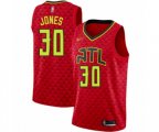 Atlanta Hawks #30 Damian Jones Authentic Red Basketball Jersey Statement Edition