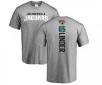 Jacksonville Jaguars #65 Brandon Linder Ash Backer T-Shirt