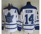 Toronto Maple Leafs #14 Dave Keon White CCM Throwback Winter Classic Stitched Hockey Jersey