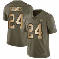 Tampa Bay Buccaneers #24 Brent Grimes Limited Olive Gold 2017 Salute to Service NFL Jersey