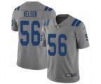 Indianapolis Colts #56 Quenton Nelson Limited Gray Inverted Legend Football Jersey