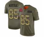 San Francisco 49ers #85 George Kittle 2019 Olive Camo Salute to Service Limited Jersey